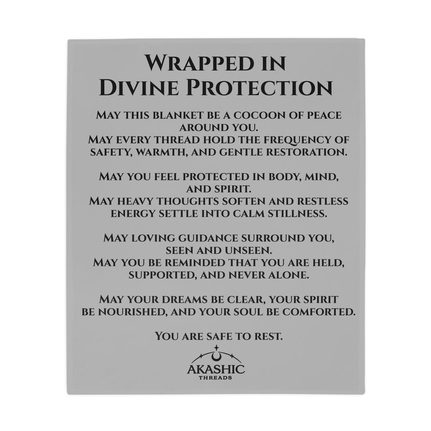 Wrapped in Divine Protection -  Plush Fleece Blanket