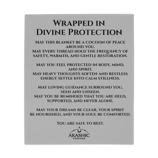 Wrapped in Divine Protection -  Plush Fleece Blanket