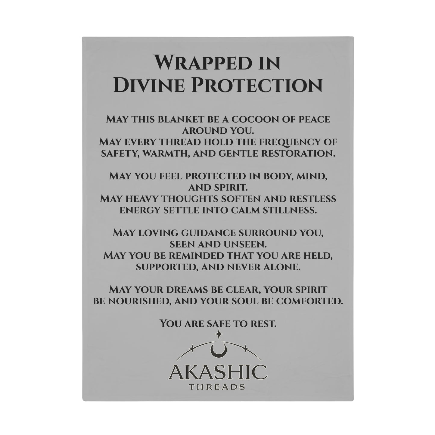 Wrapped in Divine Protection -  Plush Fleece Blanket