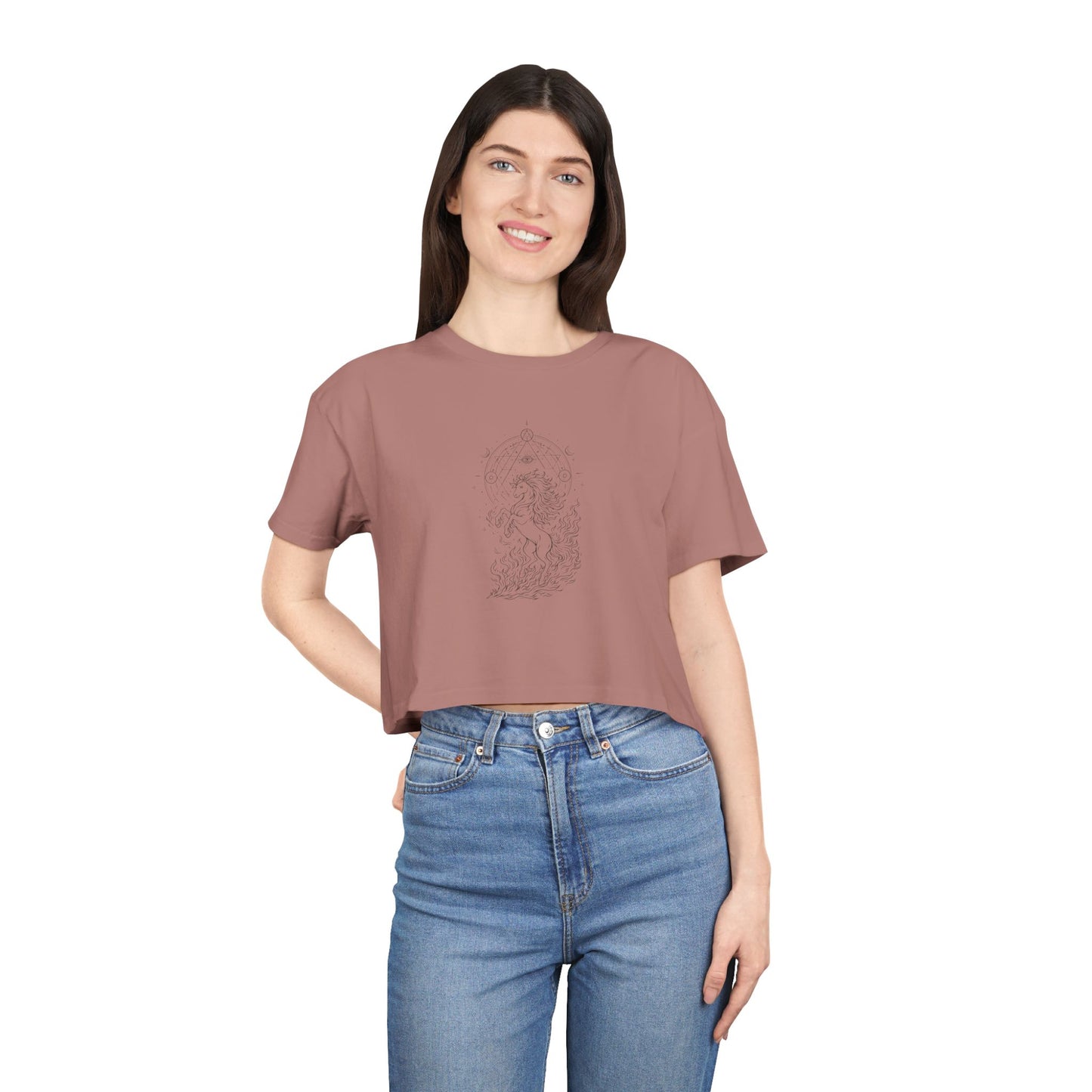 Fire Horse -  Crop Tee