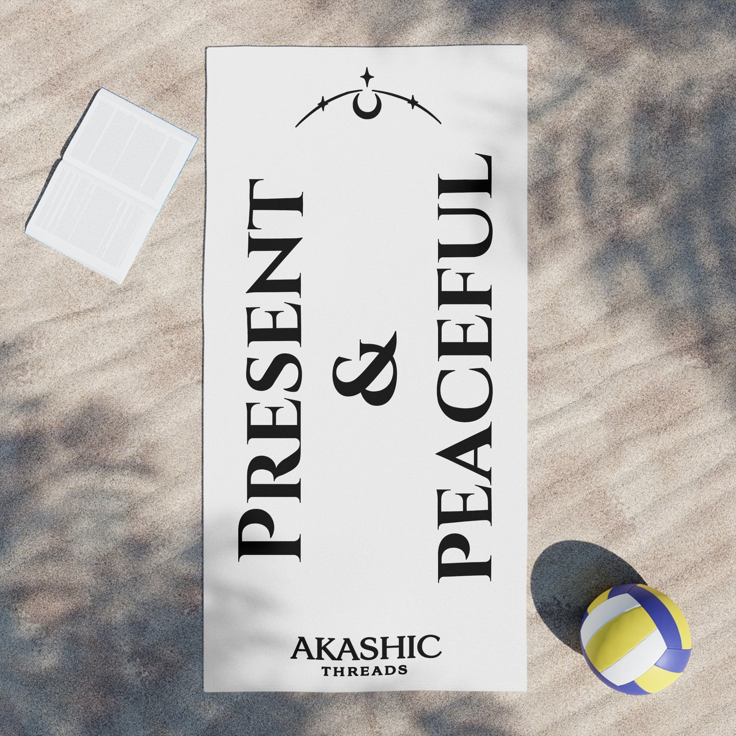 PRESENT & PEACEFUL Beach Towel
