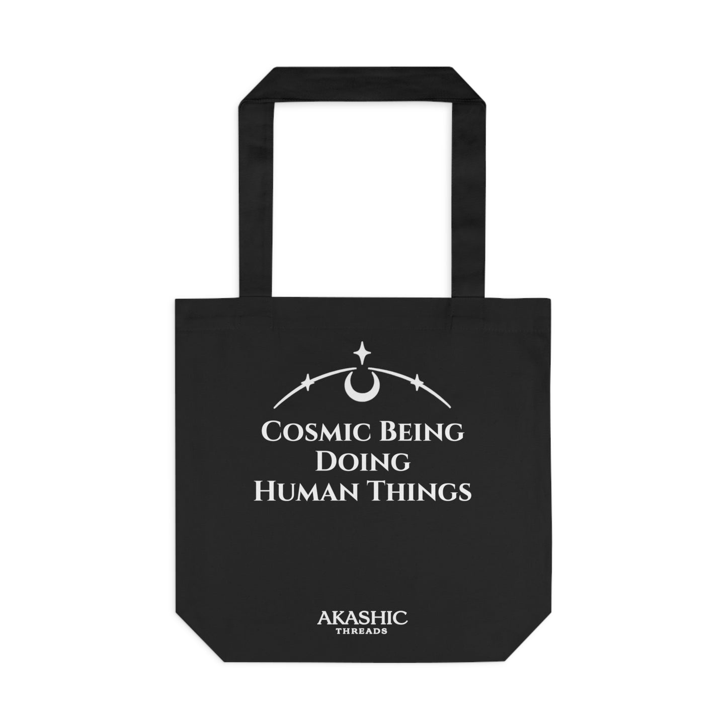 Cosmic Being Doing Human Things Cotton Tote